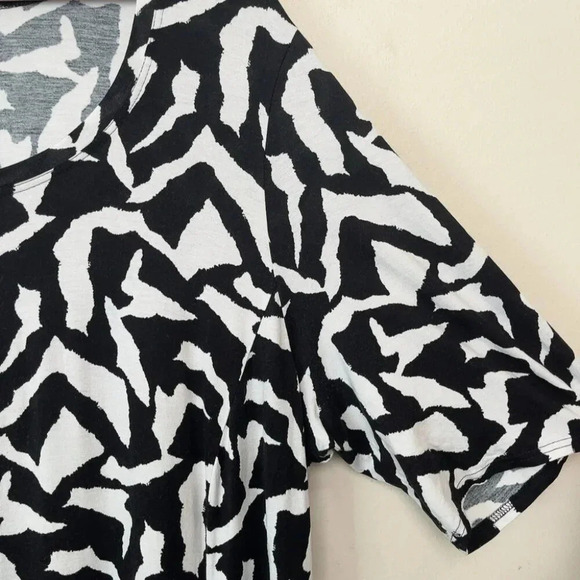 Q'Neel Nordic Design Womens 22 Scoop  Neck Abstract Print Lagenlook Midi Dress - Picture 6 of 14